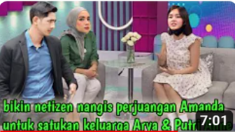 CEK FAKTA: Amanda Manopo Berjuang Satukan Keluarga Arya Saloka dan Putri Anne, Benarkah?