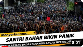 Cek Fakta: Ribuan Santri Habib Bahar Kepung Bareskrim Polri