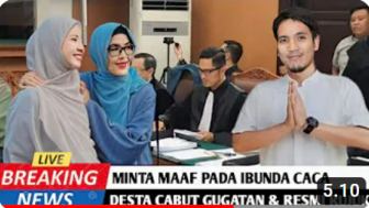 Cek Fakta: Desta Resmi Rujuk dan Cabut Gugatan Cerai