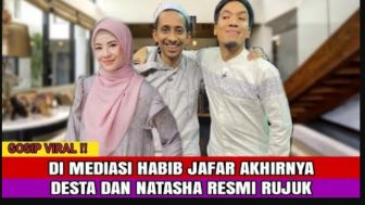 CEK FAKTA: Desta dan Natasha Rizky Resmi Rujuk Usai Dimediasi Habib Jafar, Benarkah?