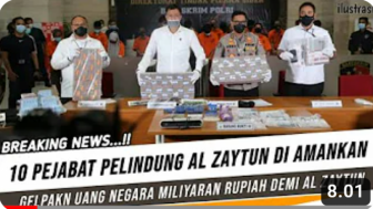 Cek Fakta: 10 Pejabat Diamankan Usai Terbukti Gelapkan Uang Negara Miliaran Rupiah Demi Al Zaytun, Benarkah?