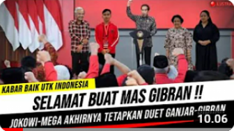 Cek Fakta: Jokowi dan Megawati Tetapkan Gibran sebagai Pasangan Ganjar Pranowo, Benarkah?