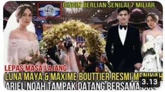 CEK FAKTA: Luna Maya Resmi Nikah Siri dengan Maxime Bouttier di Bali, Benarkah?