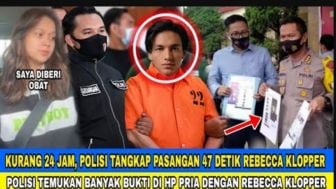 CEK FAKTA: Pelaku Pria Pemeran Video Syur 47 Detik Mirip Rebecca Klopper Diciduk Polisi, Benarkah?