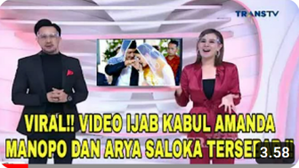 Cek Fakta: Viral Video Ijab Kabul Amanda Manopo dan Arya Saloka Tersebar