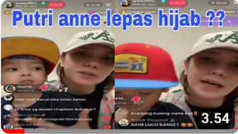 Cek Fakta: Live di TikTok Putri Anne Lepas Hijab Usai Bercerai, Benarkah?