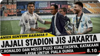 Cek Fakta: Cristiano Ronaldo dan Messi Tiba di Indonesia Jajal Stadion JIS, Benarkah?