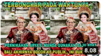 CEK FAKTA: Terbongkar Pernikahan Arya Saloka dan Amanda Manopo Gunakan Baju Adat Bali, Benarkah?