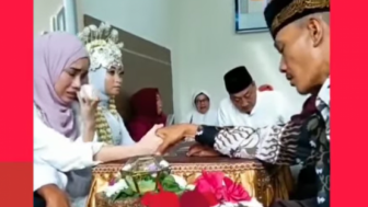 Viral Vidio Wanita Menangis saat Dampingi Suami Menikah Lagi, Netizen: Kalo Bisa Ngamuk Kenapa Harus Sabar