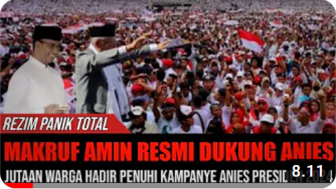 CEK FAKTA: Ma'ruf Amin Komandoi Kampanye Anies Baswedan Presiden 2024