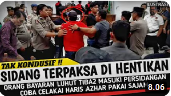 CEK FAKTA: Orang Bayaran Luhut Coba Celakai Haris Azhar di Persidangan, Benarkah?