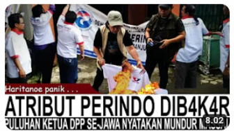 CEK FAKTA: Tolak Dukung Ganjar, Kader DPP Perindo Se-Jawa Mundur Masal Hingga Hary Tanoe Panik, Benarkah?