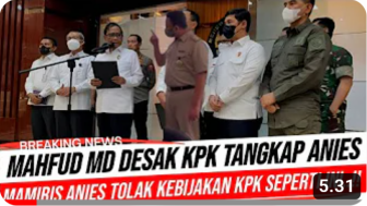 CEK FAKTA: Mahfud MD Desak KPK Tangkap Anies Baswedan