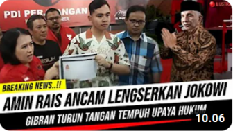 CEK FAKTA: Amien Rais Ancam Lengserkan Jokowi, Gibran Tempuh Jalur Hukum