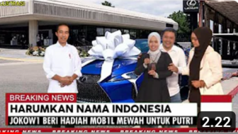 CEK FAKTA: Putri Ariani Dapat Hadiah Mobil Mewah dari Jokowi karena Harumkan Nama Bangsa