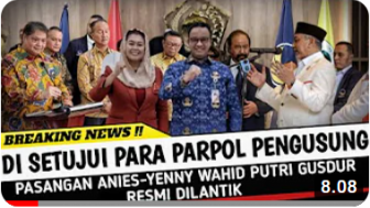 CEK FAKTA: Pasangan Anies Baswedan-Yenny Wahid Resmi Dilantik