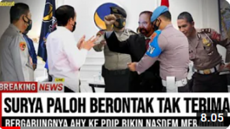 CEK FAKTA: Surya Paloh Tak Terima AHY Gabung PDIP