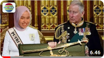 CEK FAKTA: Putri Ariani Mendapat Hadiah Pedang Emas dari Raja Charles