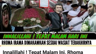 CEK FAKTA: Innalillahi, Rhoma Irama Meninggal Dunia dan Dimakamkan Sesuai Wasiat Terakhirnya, Benarkah?