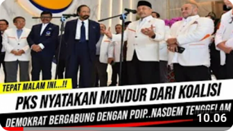 Cek Fakta: PKS Mundur dari Koalisi, Demokrat Gabung PDIP, NasDem Tenggelam?