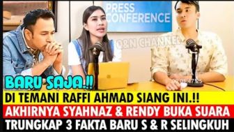 CEK FAKTA: Isu Selingkuh, Syahnaz Sadiqah dan Rendy Kjaernett Akhirnya Buka Suara Ditemani Raffi Ahmad, Benarkah?