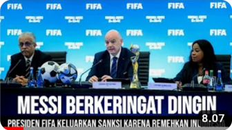 CEK FAKTA: Messi Disanksi FIFA karena Remehkan Indonesia?