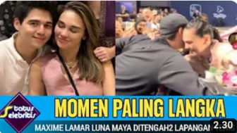 CEK FAKTA: Maxime Bouttier Nekat Lamar Luna Maya di Tengah Lapangan Tenis, Benarkah?