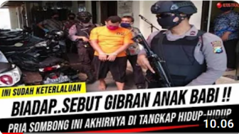 CEK FAKTA: Sebut Gibran Anak Babi, Pria Ini Ditangkap