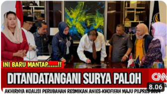 CEK FAKTA: Surya Paloh Resmikan Khofifah Maju Dampingi Anies, Benarkah?