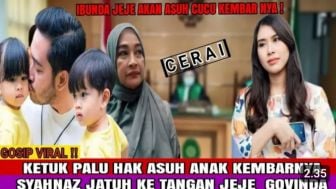 CEK FAKTA: Resmi Cerai, Hak Asuh Anak Kembar Syahnaz  Sadiqah Jatuh ke Tangan Jeje Govinda, Benarkah?