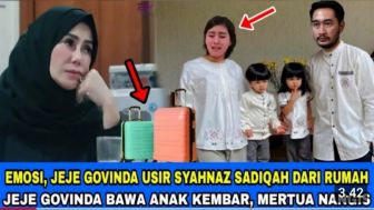 CEK FAKTA: Jeje Govinda Usir Syahnaz Sadiqah dari Rumah dan Bawa Anak Kembar, Amy Qanita Sampai Menangis, Benarkah?