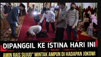 CEK FAKTA: Amien Rais Rela Sujud ke Jokowi Minta Ampun Gegara Takut di Penjara, Benarkah?