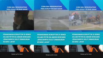 Viral Video Pemakaman Koruptor Diiringi Hujan Badai Disertai Petir: Kayak di Sinetron Azab