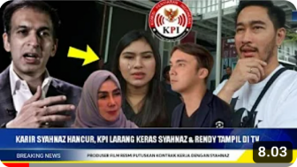 CEK FAKTA: KPI Larang Syahnaz dan Rendy Tampil di TV