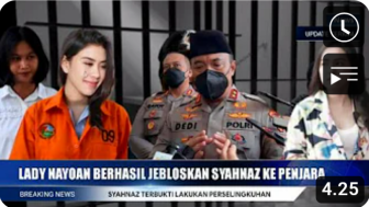 CEK FAKTA: Lady Nayoan Berhasil Jebloskan Syahnaz ke Penjara