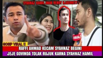 CEK FAKTA: Syahnaz Sadiqah Hamil Anak Rendy Kjaernett, Raffi Ahmad Sampai Murka, Benarkah?