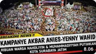 CEK FAKTA: Kampanye Anies-Yenny Dihadiri Ribuan Warga NU dan Muhammadiyah