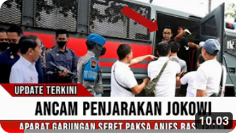 CEK FAKTA: Anies Baswedan Diseret Paksa Petugas Gabungan karena Ancam Jokowi