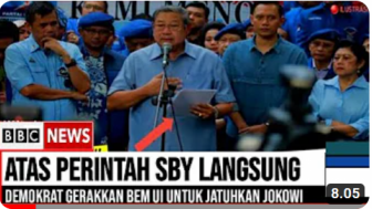 CEK FAKTA: Atas Perintah SBY, Demokrat Gerakkan BEM UI untuk Lengserkan Jokowi