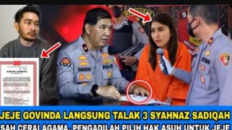 CEK FAKTA: Resmi Cerai dengan Syahnaz Sadiqah Secara Agama, Jeje Govinda Dapat Hak Asuh Anak, Benarkah?