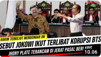 CEK FAKTA: Sebut Jokowi Terlibat Korupsi BTS, Johnny G Plate Terancam Dijerat Pasal Berlapis