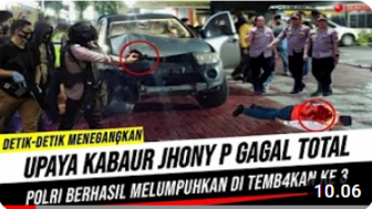 CEK FAKTA: Menegangkan, Polri Berhasil Lumpuhkan Johnny G plate yang Berusaha Kabur