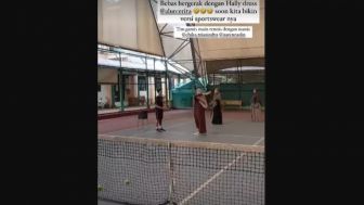 Natasha Rizky Main Tenis Pakai Busana Syar'i, Dipuji Warganet: Imannya Sudah Expert