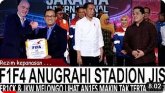 CEK FAKTA: Presiden FIFA Gianni Infantino Beri Penghargaan untuk JIS sebagai Stadion Terbaik