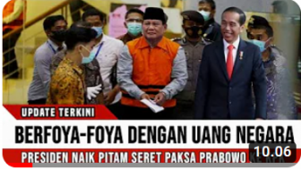 CEK FAKTA: Jokowi Seret Prabowo ke KPK karena Foya-Foya Pakai Uang Negara