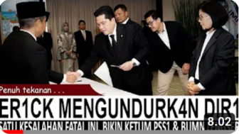 CEK FAKTA: Erick Thohir Mengundurkan Diri dari Jabatan Ketum PSSI