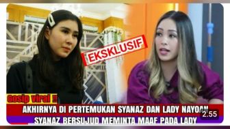 CEK FAKTA: Dipertemukan dengan Lady Nayoan, Syahnaz Sadiqah Bersujud Minta Maaf, Benarkah?