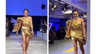 Nikita Mirzani Copot Heels di Catwalk, Auto Dinyinyirin Netizen: Minimal Latihan Dulu