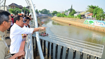 Resmikan Sodetan Ciliwung, Jokowi Sebut Masih Ada 12 Sungai yang Perlu Ditangani