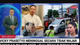 CEK FAKTA: Vicky Prasetyo Meninggal Dunia Secara Tak Wajar, Tangis Kalina Oktarani dan Angel Lelga Pecah di Rumah duka, Benarkah?